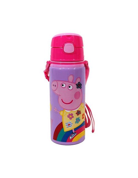 Παγούρι αλουμινίου Peppa με λουράκι 600ml