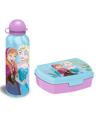 Σετ φαγητοδοχείο - παγούρι Frozen 17,5x12,5xY6εκ. 500ml