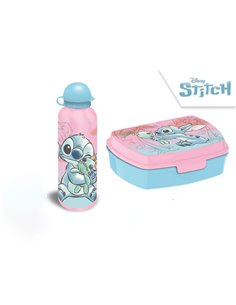 Σετ φαγητοδοχείο με παγούρι Stitch Υ8x22x8εκ. 500ml
