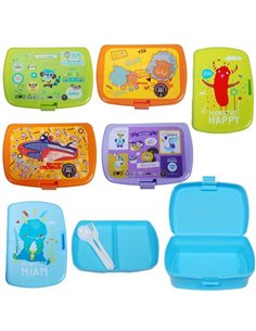 Κουτί φαγητού 6 σχέδια κοκτέηλ 15x10x4εκ.