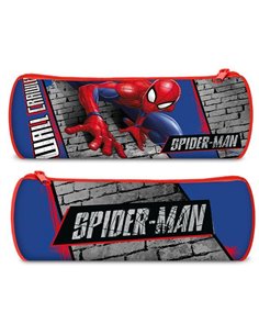Κασετίνα βαρελάκι "Spiderman"  22x8x8εκ.