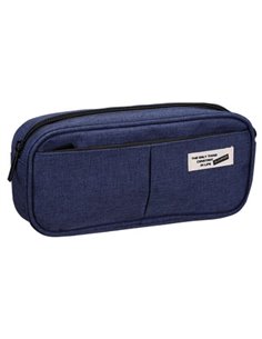 Comix κασετίνα 3 θέσεων μπλε 21x9,6x5,5 εκ.