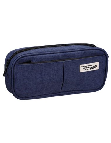 Comix κασετίνα 3 θέσεων μπλε 21x9,6x5,5 εκ.