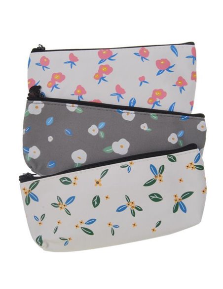 Κασετίνα με λουλούδια κοκτέηλ 3 σχέδια 19x9εκ.