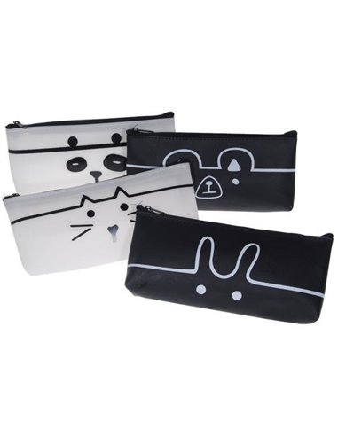 Κασετίνα από σιλικόνη κοκτέηλ 4 σχέδια 18,5x8.5εκ.