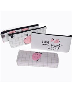 Κασετίνα υφασμάτινη κοκτέηλ 4 σχέδια 18x8.5εκ.