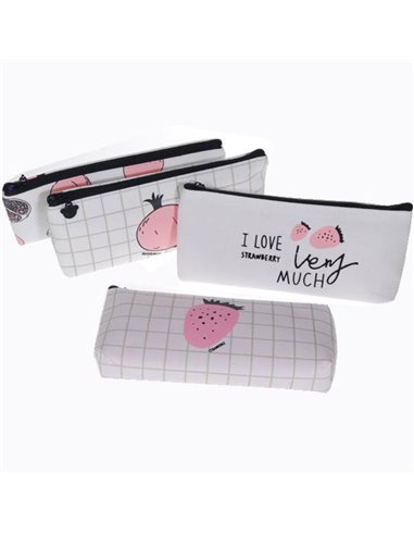 Κασετίνα υφασμάτινη κοκτέηλ 4 σχέδια 18x8.5εκ.