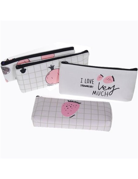 Κασετίνα υφασμάτινη κοκτέηλ 4 σχέδια 18x8.5εκ.