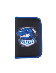 Κασετίνα σχολική γεμάτη "Καρχαρίας" 20.5x13.5x4εκ.