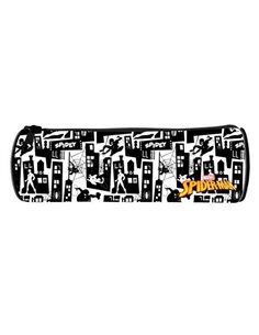 Bagtrotter κασετίνα βαρελάκι "Spider-Man Grey"  22x7x7εκ.