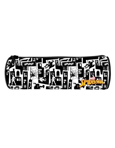 Bagtrotter κασετίνα βαρελάκι "Spider-Man Grey"  22x7x7εκ.