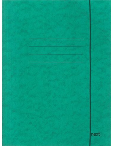 Next φάκελος με λάστιχο πρεσπάν πράσινος Α3 Υ43x30x0εκ.