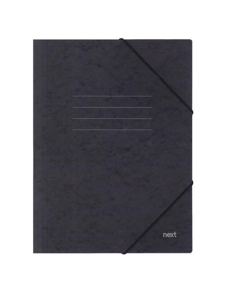 Next φάκελος με λάστιχο πρεσπάν μαύρο Υ35x25x0εκ. Δυνατότητα εκτύπωσης