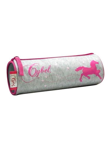 Βagtrotter κασετίνα βαρελάκι "Cybel" γκρι 22x7εκ.