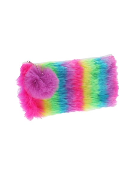 Κασετίνα λούτρινη ουράνιο τόξο ΙI Υ11x21x5εκ.