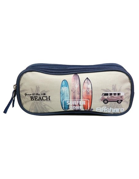 Bagtrotter κασετίνα "Surfer Zone ",Y10x7x23εκ, με 2 θήκες