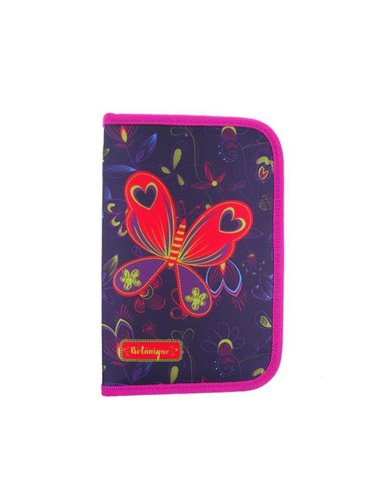 Κασετίνα σχολική γεμάτη "Πεταλούδες" 20.5x13.5x4εκ.