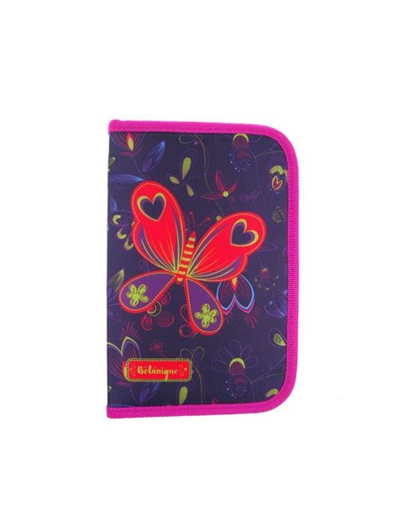 Κασετίνα σχολική γεμάτη "Πεταλούδες" 20.5x13.5x4εκ.