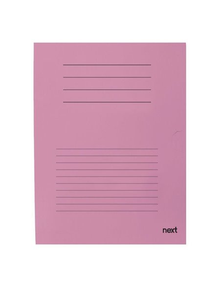 Next δίφυλλο παρουσίασης μανίλα ροζ Υ30,5x22εκ.
