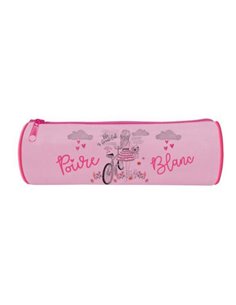 Bagtrotter κασετίνα βαρελάκι "Poivre Blanc Blue" 22x7x7εκ.