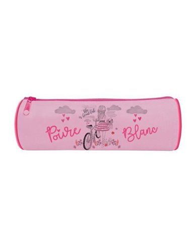 Bagtrotter κασετίνα βαρελάκι "Poivre Blanc Blue" 22x7x7εκ.