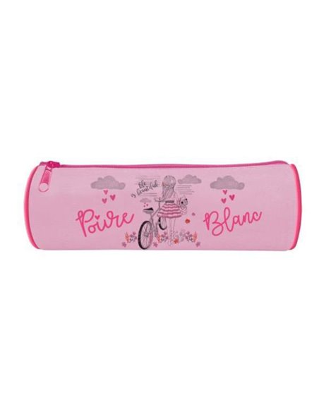 Bagtrotter κασετίνα βαρελάκι "Poivre Blanc Blue" 22x7x7εκ.