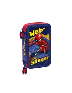 Κασετίνα σχολική γεμάτη Spiderman Υ20x12x4εκ.