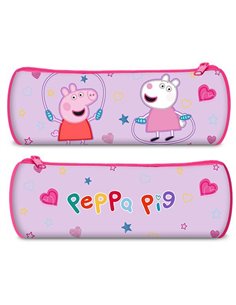 Κασετίνα βαρελάκι "Peppa"  22x8x8εκ.