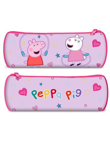 Κασετίνα βαρελάκι "Peppa"  22x8x8εκ.