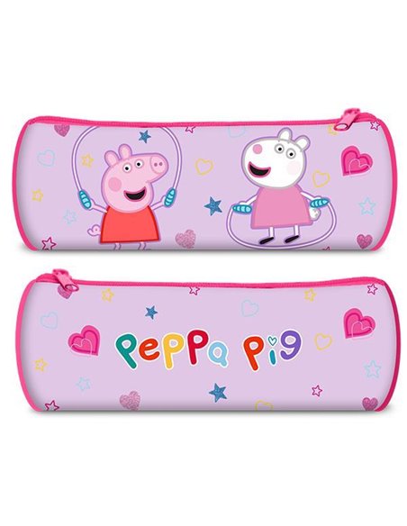 Κασετίνα βαρελάκι "Peppa"  22x8x8εκ.