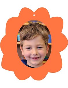 Next σχολικό ενθύμιο με κοπτικό "Λουλούδι" πορτοκαλί 23x25εκ.