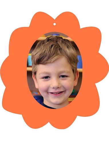 Next σχολικό ενθύμιο με κοπτικό "Λουλούδι" πορτοκαλί 23x25εκ.