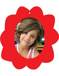 Next σχολικό ενθύμιο με κοπτικό "Λουλούδι" κόκκινο 23x25εκ.