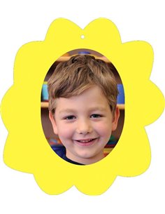 Next σχολικό ενθύμιο με κοπτικό "Λουλούδι" κίτρινο 23x25εκ.