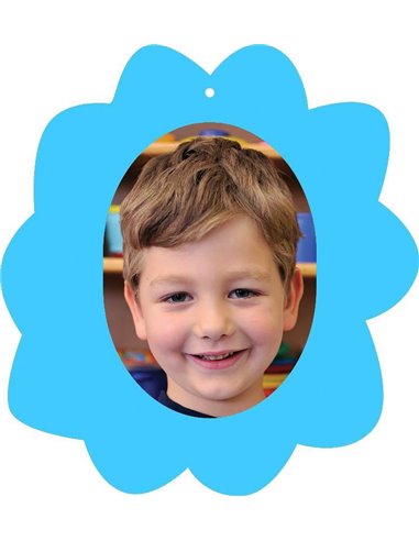 Next σχολικό ενθύμιο με κοπτικό "Λουλούδι" μπλε 23x25εκ.