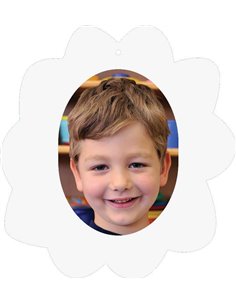 Next σχολικό ενθύμιο με κοπτικό "Λουλούδι" λευκό 23x25εκ.