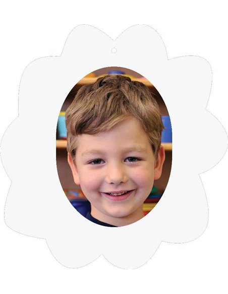 Next σχολικό ενθύμιο με κοπτικό "Λουλούδι" λευκό 23x25εκ.