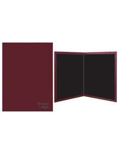 Next σχολικό ενθύμιο δίπτυχο μπορντώ με δερματίνη 23,5x32εκ.