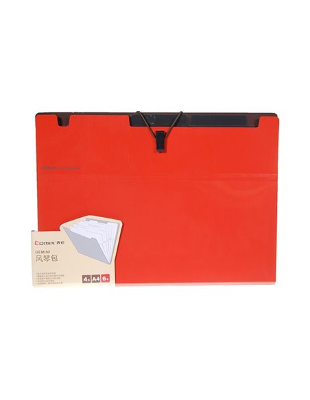 Comix αρχειοθήκη 6 θέσεων πορτοκαλί Α5