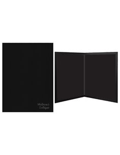 Next σχολικό ενθύμιο δίπτυχο μαύρο με δερματίνη 23,5x32εκ.