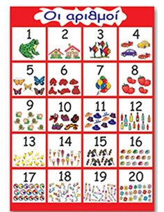 Next εκπαιδευτική αφίσα "Οι αριθμοί" 50x70εκ.