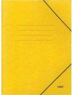 Next φάκελος με λάστιχο πρεσπάν κίτρινος Υ35x25x0εκ. Δυνατότητα εκτύπωσης