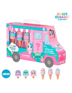 Σετ σβήστρες Sweet dreams σε σχήμα παγωτού 17,5x10,5x3εκ.