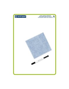 Centropen σετ λευκού πίνακα και μαρκαδόρων για εκμάθηση γραφής  34x48εκ.