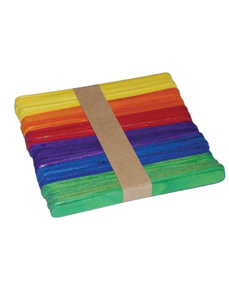 Ξυλάκια αριθμητικής χρωματιστά 50τεμ. 11,4x1εκ.