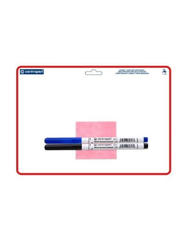 Σετ λευκού πίνακα και μαρκαδόρων για εκμάθηση γραφής Α4, 21x29εκ.