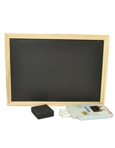 Μαυροπίνακας μονής όψης με κορνίζα 25x18εκ.