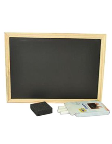 Μαυροπίνακας μονής όψης με κορνίζα 25x18εκ.