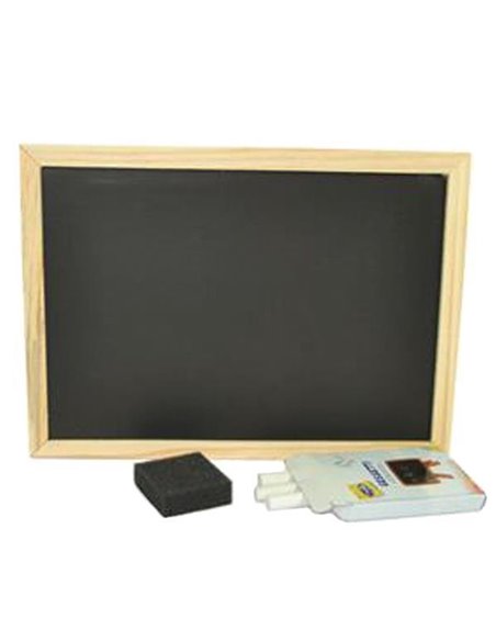 Μαυροπίνακας μονής όψης με κορνίζα 25x18εκ.