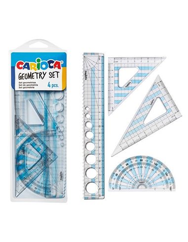 Carioca σετ γεωμετρικών οργάνων 4 τεμαχίων